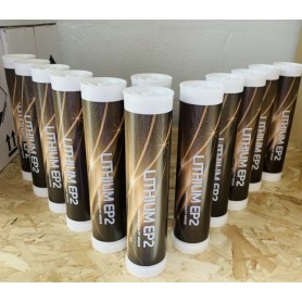 12 x 400g Grease Cartridges, 14oz Grease Tubes EP2 Lithium Grease Cartridges 